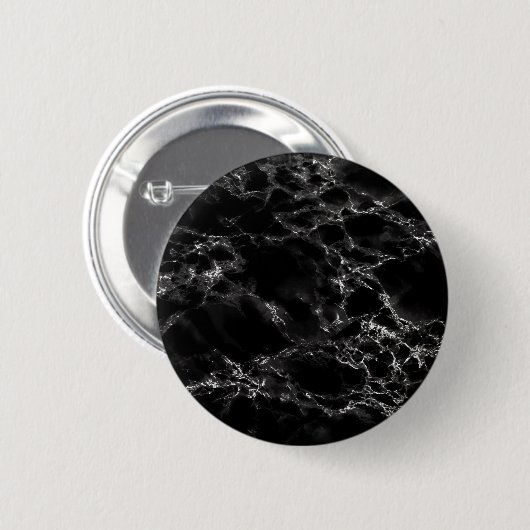 Black Marble Stone Button (Voorkant /achterkant)