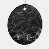 Black Marble Stone Kijk Keramisch Ornament (Links)