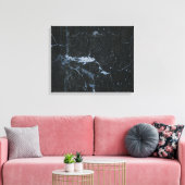 Black Marble Stone Pattern Canvas Afdruk (Insitu (Woonkamer))
