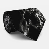 Black Marble Stone Stropdas (Opgerold)