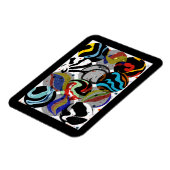 Black Marbles Magnet Magneet (Linkerzijde)