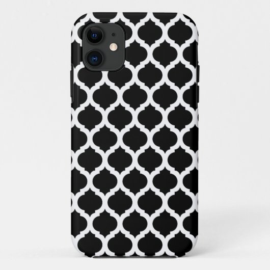Black Marocain Motif iPhone 5 Coque (Dos)