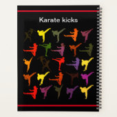 Black Martial Arts Karate Kind Kicks Terug naar Sc Planner (Achterkant)