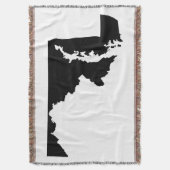 Black Maryland Shape Deken (Voorkant Verticaal)