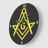 black masonic grote klok (Hoek)