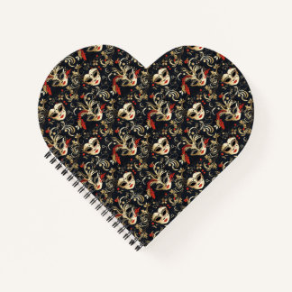 Black Masquerade Mask Notitieboek