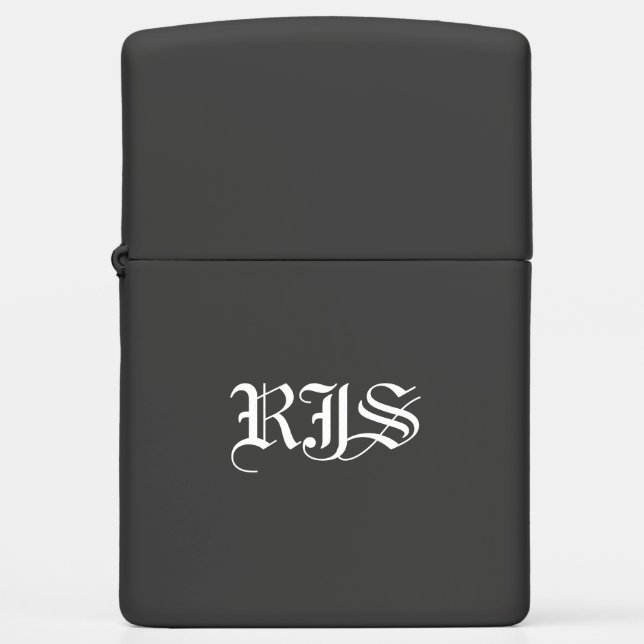 Black Matte Zippo Lighter (Voorkant)