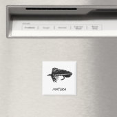 "Black Matuka" Flyfish Art Magnet (In Situ (Lave-vaisselle))