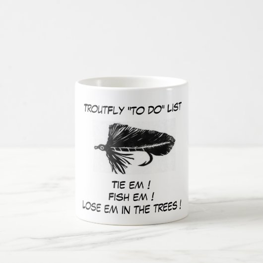"Black Matuka - Truite volée "To Do List" Mug (Centre)