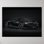 Black mclaren poster (Devant)