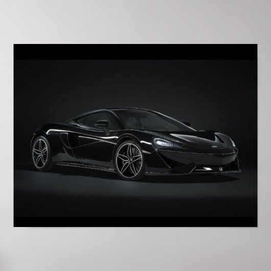 Black mclaren poster (Devant)