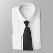 Black Medieval Dragons Neck Tie Stropdas (Gebonden)