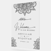 Black Mehndi Muslim Wedding Welcome (Angle)