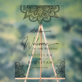 Black Mehndi Muslim Wedding Welcome (Neutre)