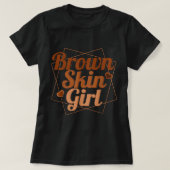 Black Melanin Queen Magic Brown Skin Girl Juneteen T-shirt (Design voorkant)