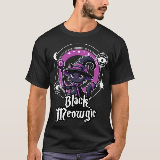 Black Meowgic T-shirt (Voorkant)