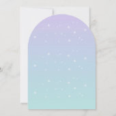 Black Mermaid Age Birthday Party Invitation (Dos)