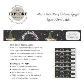 Black Merry Christmas Graffiti Retouradres