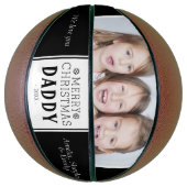 Black Merry kerstpappa foto Basketbal (Verticaal)