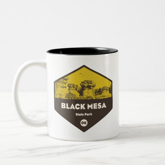 Black Mesa State Park, Oklahoma Tweekleurige Koffiemok (Links)