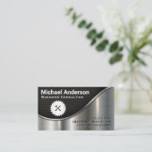 Black Mesh en Metallic | Zauw en Hammer Visitekaartje (Staand voorkant)