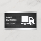 Black Mesh Logistiek Transport Vrachtwagen Visitekaartje (Voorkant)
