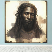 Black Messiah Canvas Afdruk (Insitu (Houten vloer))