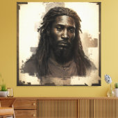 Black Messiah Canvas Afdruk (Insitu (Woonkamer))