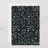 Black met Diamonds Birthday-uitnodigingen Kaart (Achterkant)