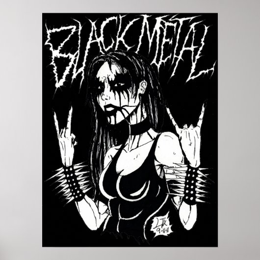 Black Metal Poster (Voorkant)