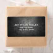 Black METAL Shipping Labels (Insitu)