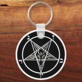 Black Metal sleutelhanger SATAN! (Voorkant)