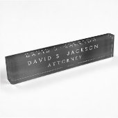 Black Metallic Corporate Custom Professional Naambordje