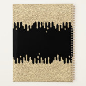 Black & Metallic Gold Drips Rendez-vous au salon d (Dos)