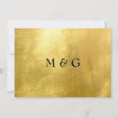Black & Métallic Or Glam Save The Date (Dos)