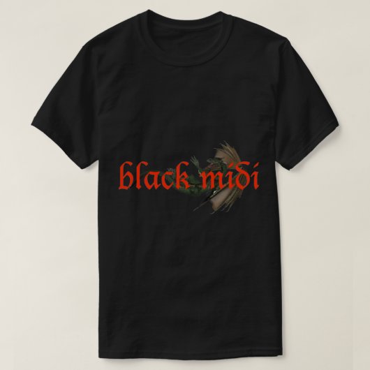 BLACK MIDI Essential T-Shirt (Design voorkant)