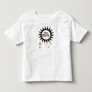 Black Midnight Sun van Alaska Kinder Shirts