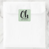 Black Mint Green Oh What Fun Stickers de vacances (Sac)