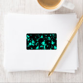 Black Mint Paint Splatter Artistic Splash Creative Etiket (Insitu)