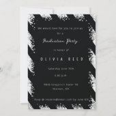 Black Modern Calligraphy Graduation Invitation (Dos)