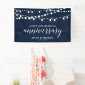 Black Modern Happy 10th Wedding Jubileum Banner (Insitu)