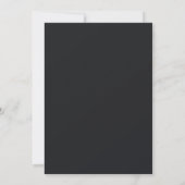 Black Modern Marble texture invitation (Dos)