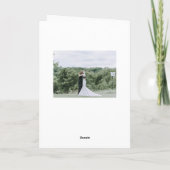 Black Modern minimalist Typography Photo Wedding Bedankkaart (Achterkant)