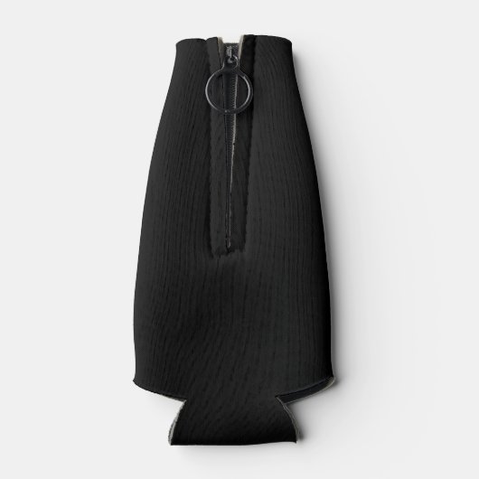 Black Modern Script Specialized Groomsmen Bottle Flesjeskoeler (Achterkant)