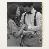 Black Modern Simple Ajouter Wedding planner photo (Dos)