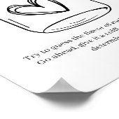 Black Modern Simple Script Baby Guess Baby Food Poster (Hoek)