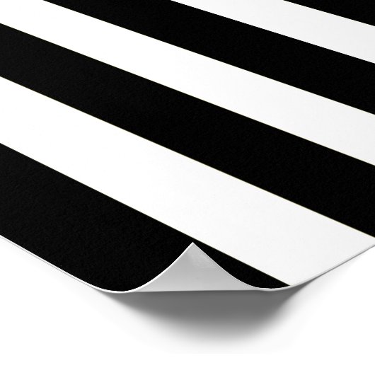 Black Modern Stripes Poster (Hoek)