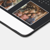 Black Modern Unique Photo Collage 2024 Calendrier (Coin)