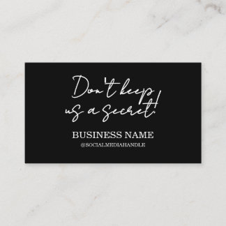 Black Modern Verwijs een vriend Visitekaartje