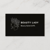 Black Modern Visitekaartje (Achterkant)